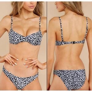 SOLID & STRIPED The Eva Painted Dot Bottoms | Size Large NWT